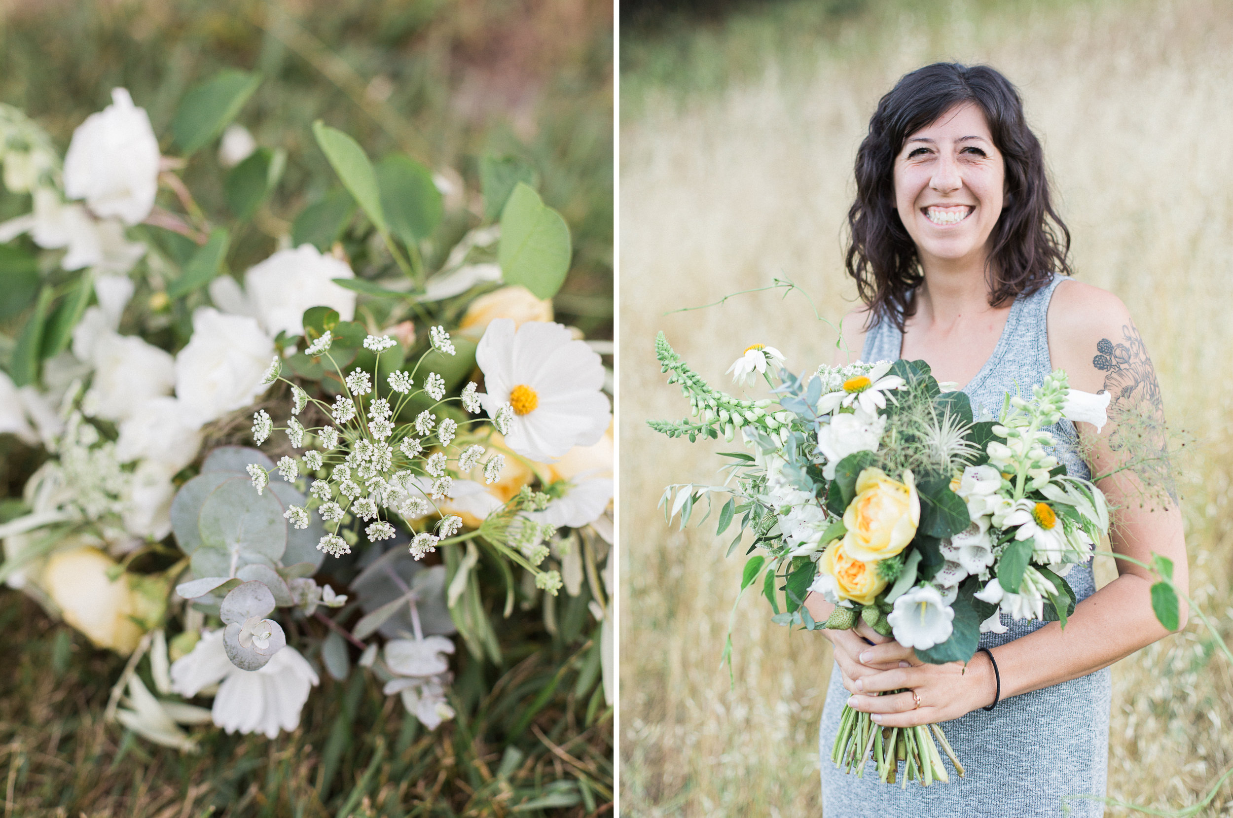  Yellow Wedding Floral Bouquet // Bay Area Wedding Photographer // Olivia Richards Photography 